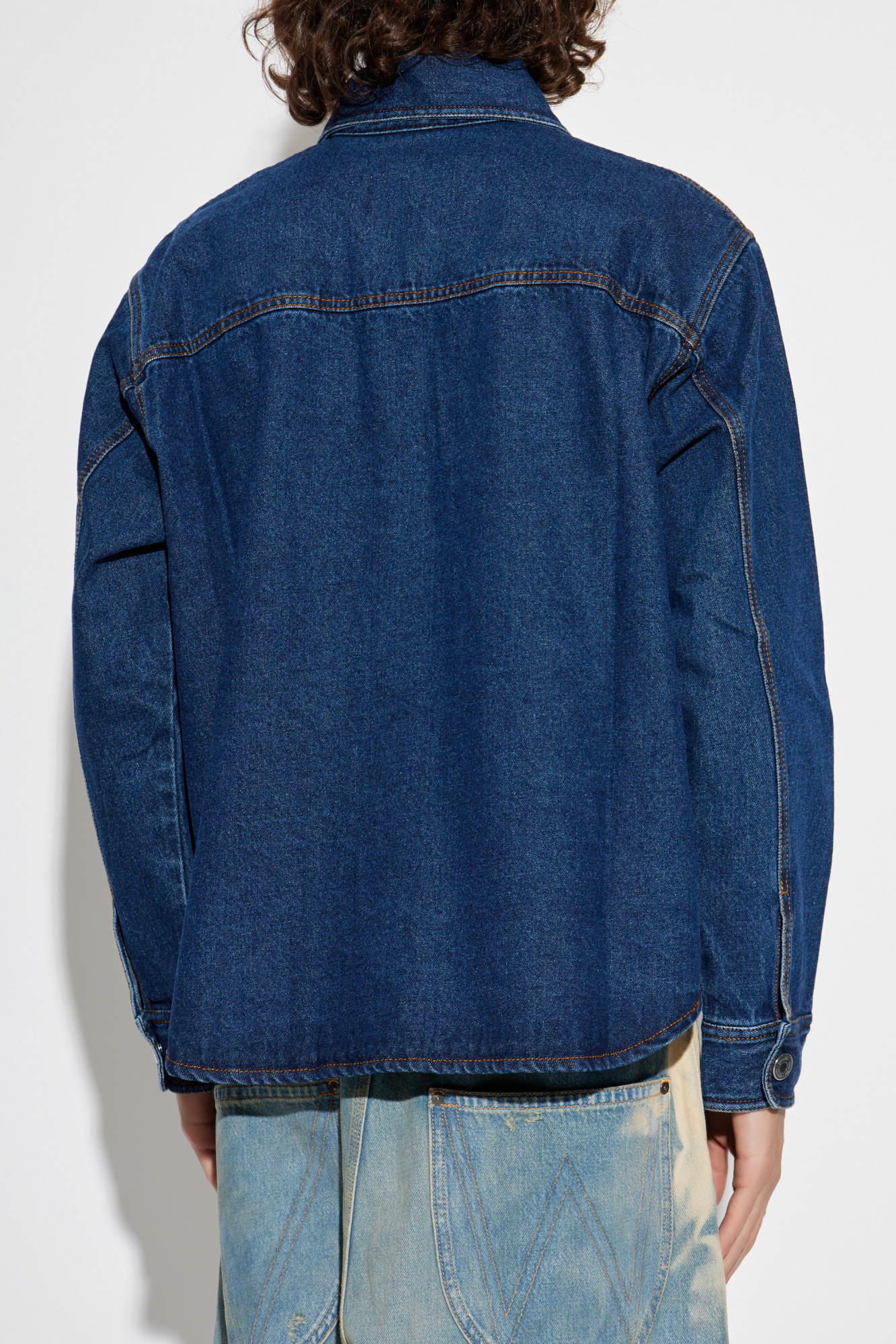 Ami Alexandre Mattiussi Denim shirt with logo | Men's | Vitkac